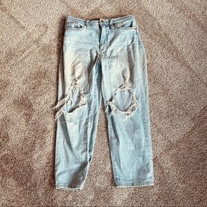 Universal Thread | Distressed High Rise Mom Jeans